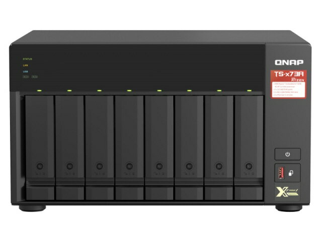 【ポイント10倍】 QNAP NAS(ネットワークHDD) TS-873A-8G [ドライブベイ数：HDD/SSDx8、M.2 SSDx2 LAN..