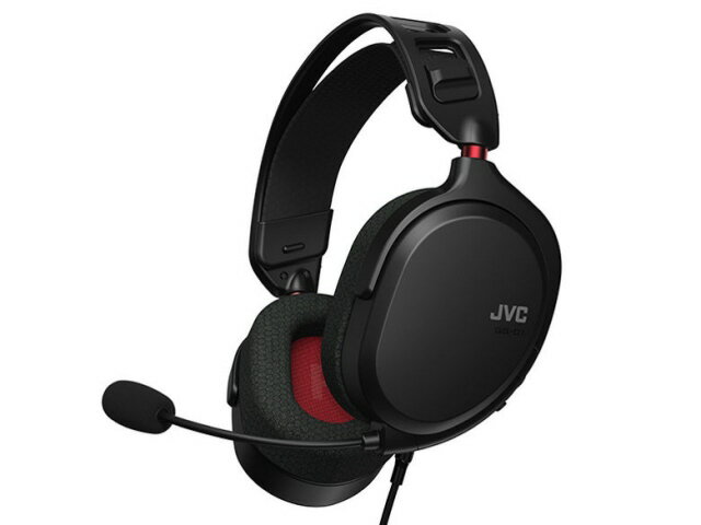 【ポイント10倍】 JVC ヘッドセット JVC GAMING GG-01-B [ブラック] [ヘッドホンタイプ：オーバーヘッド プラグ形状：ミニプラグ 装着タイプ：両耳用 接続方式：ワイヤード(有線) リモコン：○ ゲーミング：○] 【P10倍】