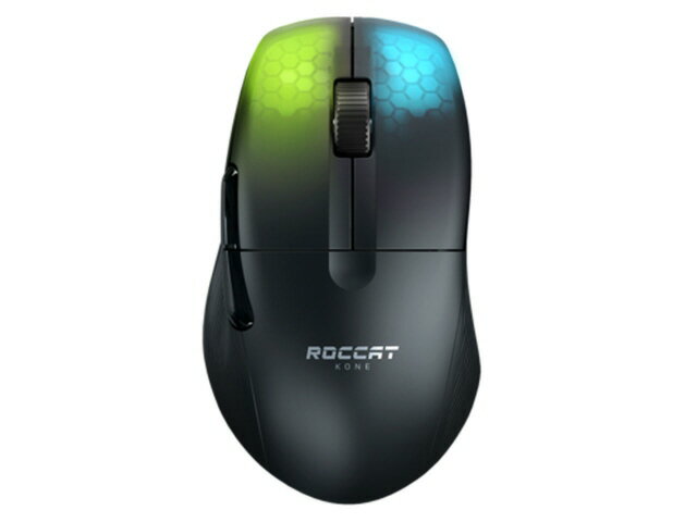 【ポイント10倍】 ROCCAT マウス Kone Pro Air Ash Black タイプ：光学式マウス インターフェイス：Bluetooth/無線2.4GHz その他機能：カウント切り替え可能/着脱式レシーバ 重さ：75g 【P10倍】