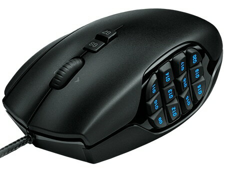 【ポイント10倍】 ロジクール マウス MMO Gaming Mouse G600 G600t タイプ：レーザーマウス インターフェイス：USB その他機能：チルトホイール/カウント切り替え可能 ボタン数：20ボタン 重さ：133g 【P10倍】