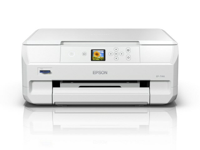 楽天YOUPLAN【ポイント10倍】 【代引不可】EPSON プリンタ カラリオ EP-714A [タイプ：インクジェット 最大用紙サイズ：A4 インク色数：6色 機能：コピー/スキャナ スマホ対応：○] 【P10倍】