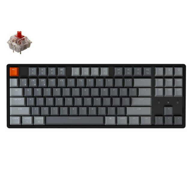 【ポイント10倍】 Keychron キーボード K8 Wireless Mechanical Keyboard K8-87-RGB-Red-US 赤軸 [キー..