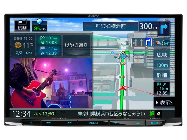 【ポイント10倍】 ケンウッド カーナビ 彩速ナビ MDV-S809L [画面サイズ：8V型(インチ) 設置タイプ：一体型(2DIN) TVチューナー：フルセグ(地デジ) 記録メディアタイプ：メモリ Bluetooth：○] 【P10倍】