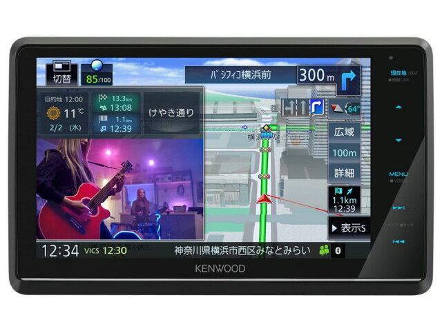 【ポイント10倍】 ケンウッド カーナビ 彩速ナビ MDV-S809F [画面サイズ：8V型(インチ) 設置タイプ：一体型(2DIN) TVチューナー：フルセグ(地デジ) 記録メディアタイプ：メモリ Bluetooth：○] 【P10倍】