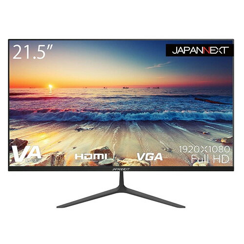 【ポイント10倍】 【代引不可】JAPANNEXT PCモニター・液晶ディスプレイ JN-V215DF [21.5インチ] [モニタサイズ：21.5型(インチ) 解像度（規格）：フルHD (1920x1080) パネル種類：VAパネル 表面処理：ノングレア(非光沢) 入力端子：D-Subx1/HDMI1.4x1] 【P10倍】