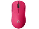 【ポイント10倍】 ロジクール マウス PRO X SUPERLIGHT Wireless Gaming Mouse G-PPD-003WL-MG [マゼンタ] [タイプ：光学式マウス インターフェイス：無線2.4GHz その他機能：カウント切り替え可能/着脱式レシーバ ボタン数：5ボタン 重さ：63g] 【P10倍】