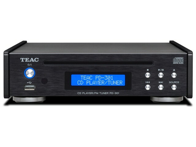 【ポイント10倍】 TEAC CDプレーヤー PD-301-X/B [ブラック] [周波数特性（最小）：20Hz 周波数特性（最大）：20KHz MP3：○] 【P10倍】