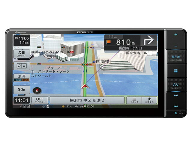 【ポイント10倍】 パイオニア カーナビ 楽ナビ AVIC-RW812-D [画面サイズ：7V型(インチ) TVチューナー：フルセグ(地デジ) 記録メディアタイプ：メモリ Bluetooth：○] 【P10倍】