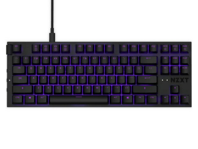 【ポイント10倍】 NZXT キーボード Function Tenkeyless KB-1TKUS-BR [ブラック] [キーレイアウト：英語 キースイッチ：メカニカル インターフェイス：USB テンキー：なし(テンキーレス)] 【P10倍】