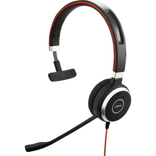 【ポイント10倍】 Jabra ヘッドセット Evolve 40 MS Mono [ヘッドホンタイプ：オーバーヘッド プラグ形状：ミニプラグ 装着タイプ：片耳用 接続方式：ワイヤード(有線) リモコン：○] 【P10倍】