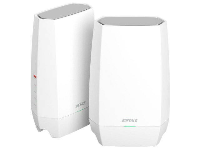 【ポイント10倍】 バッファロー 無線LANルーター(Wi-Fiルーター) AirStation WNR-5400XE6/2S [ホワイト] [無線LAN規格：Wi-Fi 6E (11ax) 接続環境：30台/10人 メッシュWi-Fi：○ 周波数：2.4/5/6GHz IPv6：○ セキュリティ規格：WPA/WPA2/WPA3/WEP] 【P10倍】