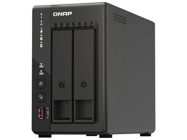 【ポイント10倍】 QNAP NAS(ネットワークHDD) TS-253E-8G [ドライブベイ数：HDD/SSDx2、M.2 SSDx2 DLNA：○ LAN速度：2.5GbE] 【P10倍】