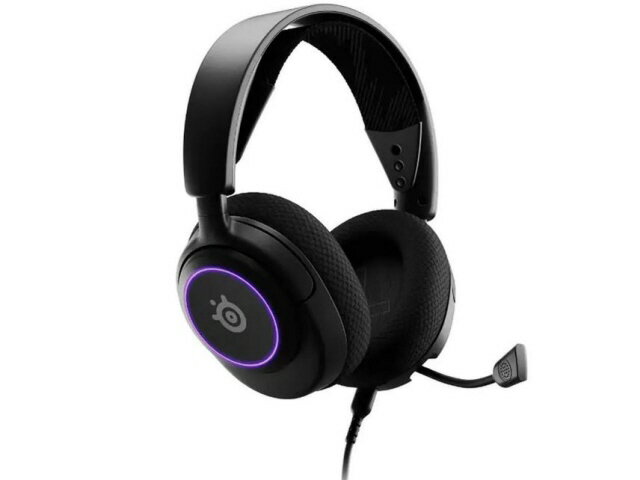 【ポイント10倍】 steelseries ヘッドセット Arctis Nova 3 [ヘッドホンタイプ：オーバーヘッド プラグ形状：USB/ミニプラグ 装着タイプ：両耳用 接続方式：ワイヤード(有線) リモコン：○ ゲーミング：○] 【P10倍】