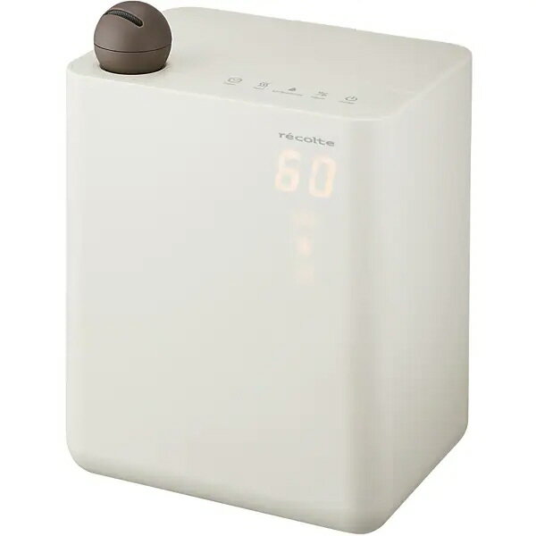 【ポイント10倍】 レコルト 加湿器 RHF-1(W) [ナチュラルホワイト] [加湿タイプ：ハイブリッド式(加熱超音波式) タンク容量：2.8L 適用畳数(木造和室)：6畳 適用畳数(プレハブ洋室)：10畳 設置タイプ：据え置き その他機能：アロマ/除菌] 【P10倍】のサムネイル