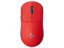 【ポイント10倍】 ロジクール マウス PRO X SUPERLIGHT Wireless Gaming Mouse G-PPD-003WL-RD [レッド] [タイプ：光学式マウス インタ..