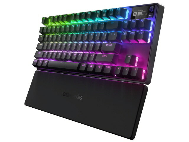 【ポイント10倍】 steelseries キーボード Apex Pro TKL Wireless 2023 US キーレイアウト：英語 キースイッチ：メカニカル インターフェイス：USB/Bluetooth テンキー：なし(テンキーレス) キーストローク：0.2～3.8mm 【P10倍】