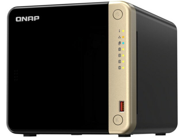 【ポイント10倍】 QNAP NAS(ネットワークHDD) TS-464-8G [ドライブベイ数：HDD/SSDx4、M.2 SSDx2 LAN速度：2.5GbE] 【P10倍】