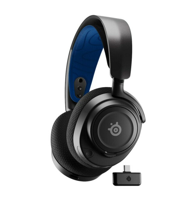 【ポイント10倍】 steelseries ヘッドセット Arctis Nova 7P Wireless ブラック ヘッドホンタイプ：オーバーヘッド プラグ形状：ミニプラグ 装着タイプ：両耳用 接続方式：ワイヤレス/ワイヤード(有線) リモコン：○ ゲーミング：○ 【P10倍】