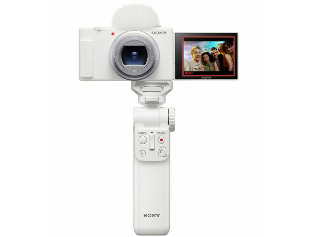 乐天商城 - 【ポイント10倍】 SONY デジタルカメラ VLOGCAM ZV-1M2G シューティンググリップキット [ホワイト] [画素数：2100万画素(総画素)/2010万画素(有効画素) 光学ズーム：2.5倍 撮影枚数：290枚] 【P10倍】