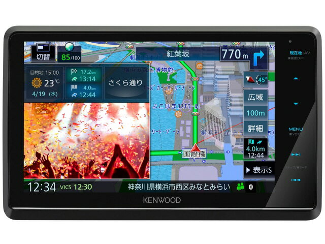 【ポイント10倍】 ケンウッド カーナビ 彩速ナビ MDV-S810F [画面サイズ：8V型(インチ) 設置タイプ：一体型(2DIN) TVチューナー：フルセグ(地デジ) 記録メディアタイプ：メモリ Bluetooth：○] 【P10倍】