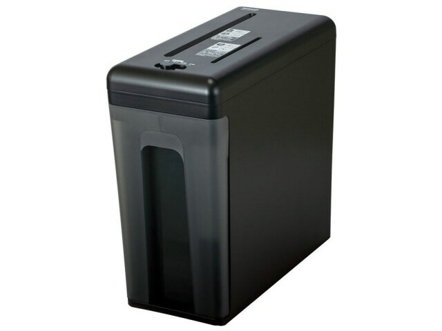 【ポイント10倍】 ナカバヤシ シュレッダー NSE-NLC02BK [ブラック] [細断形状：クロスカット/ストレートカット 細断サイズ：4x25mm 最大投入幅：A4 最大細断枚数(手差し時)：5枚 幅x高さx奥行き：162x328x340mm] 【P10倍】