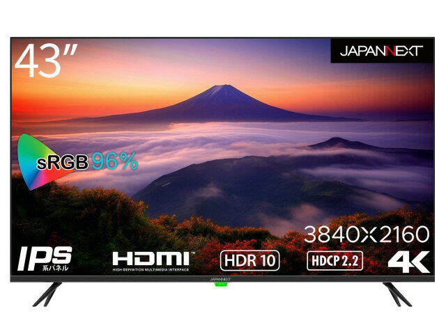 【ポイント10倍】 【代引不可】JAPANNEXT PCモニター・液晶ディスプレイ JN-IPS4302TUHDR [43インチ] 【P10倍】