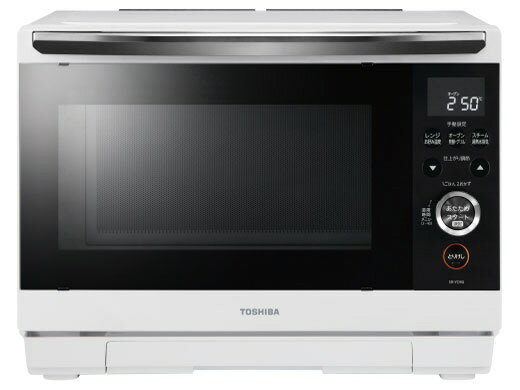 TOSHIBA - 【ポイント10倍】 【代引不可】東芝 オーブンレンジ 石窯ドーム ER-YD90(W) [ホワイト] [タイプ：スチームオーブンレンジ 庫内容量：26L 庫内構造：庫内フラット 使用人数：3人 最大レンジ出力：1000W オーブン最高温度：250℃] 【P10倍】