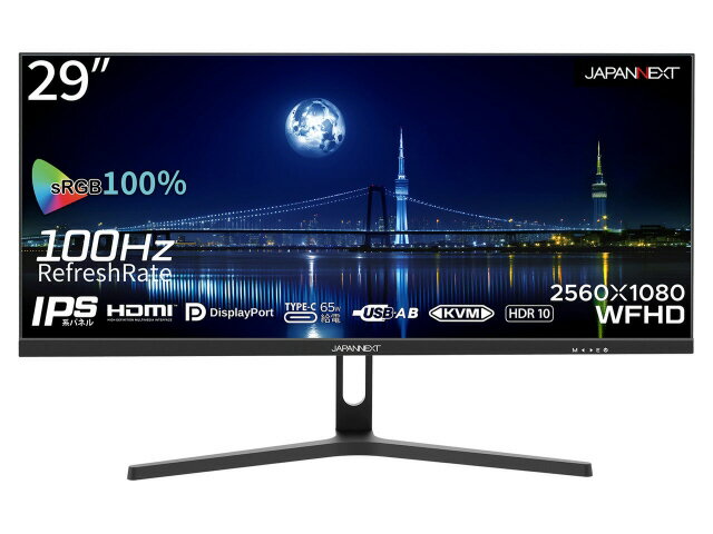 【ポイント10倍】 【代引不可】JAPANNEXT PCモニター・液晶ディスプレイ JN-IPS291WFHDR-C65W [29インチ] 【P10倍】
