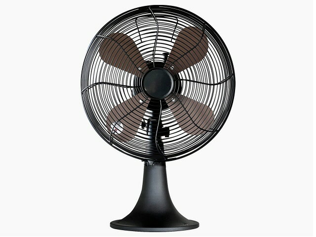 【ポイント10倍】 HERMOSA 扇風機 RETRO FAN TABLE RF-0113 [black] [タイプ：扇風機 自動首振り設定：左右] 【P10倍】