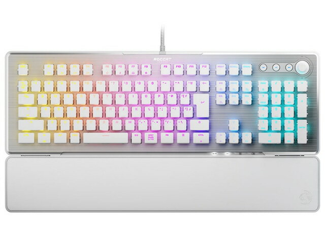 【ポイント10倍】 ROCCAT キーボード VULCAN II ROC-12-138 [ホワイト] [キーレイアウト：日本語/フルサイズ キースイッチ：メカニカル インターフェイス：USB テンキー：あり] 【P10倍】