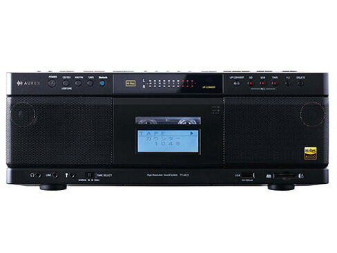 【ポイント10倍】 東芝 ミニコンポ・セットコンポ AUREX TY-AK21(K) [ブラック] [対応メディア：CD/CD-R/RW/カセットテープ 最大出力：40W ハイレゾ：○] 【P10倍】