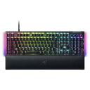 【ポイント10倍】 Razer キーボード BlackWidow V4 JP Green Switch RZ03-04691400-R3J1 [キーレイアウト：日本語 キースイッチ：メカニカル インターフェイス：USB テンキー：あり] 【P10倍】