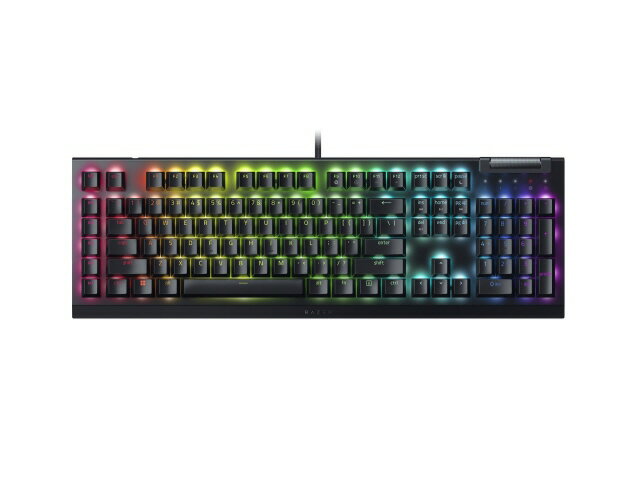 楽天YOUPLAN【ポイント10倍】 Razer キーボード BlackWidow V4 X Green Switch RZ03-04700100-R3M1 [ブラック] [キーレイアウト：英語/Full-size キースイッチ：メカニカル インターフェイス：USB テンキー：あり] 【P10倍】