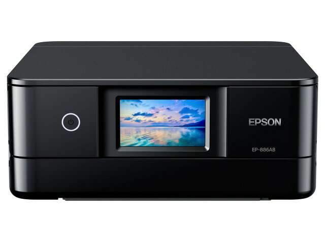 【ポイント10倍】 【代引不可】EPSON プリンタ カラリオ EP-886AB [ブラック] [タイプ：インクジェット 最大用紙サイズ：A4 インク色数：6色 機能：コピー/スキャナ 自動両面印刷：○ スマホ対応：○] 【P10倍】