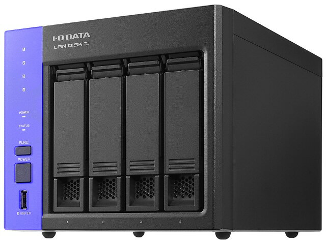 【ポイント10倍】 IODATA NAS(ネットワークHDD) LAN DISK Z HDL4-Z22SATB04 [ドライブベイ数：HDDx4 容量：HDD：4TB LAN速度：10GbE] 【P10倍】