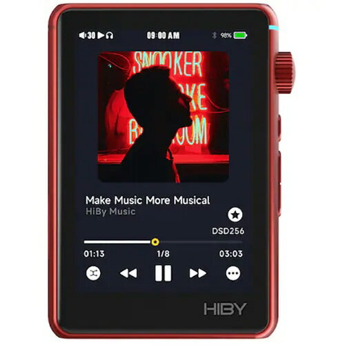 楽天YOUPLAN【ポイント10倍】 HiBy Music デジタルオーディオプレーヤー（DAP） R3 II [Red] [記憶媒体：microSDカード 再生時間：15時間 インターフェイス：USB3.1 Type-C ハイレゾ：○] 【P10倍】