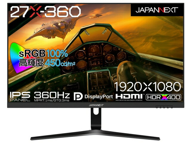 【ポイント10倍】 JAPANNEXT PCモニター・液晶ディスプレイ JN-360IPS27FHDR [27インチ] 【P10倍】