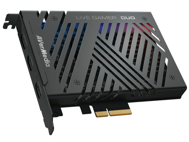 【ポイント10倍】 AVERMEDIA キャプチャーボード・ビデオキャプチャ Live Gamer DUO GC570D [タイプ：内蔵 インターフェイス：PCI-Express エンコード方式：ソフトウェア キャプチャフォーマット：H.264/H.265] 【P10倍】