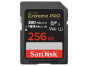 【ポイント10倍】 SANDISK SDメモリーカード SDSDXEP-256G-GN4IN 256GB メモリー種類：SDXCメモリーカード メモリー容量：256GB 最大転送速度：280MB/s 最大書込速度：150MB/s スピードクラス：CLASS10 【P10倍】