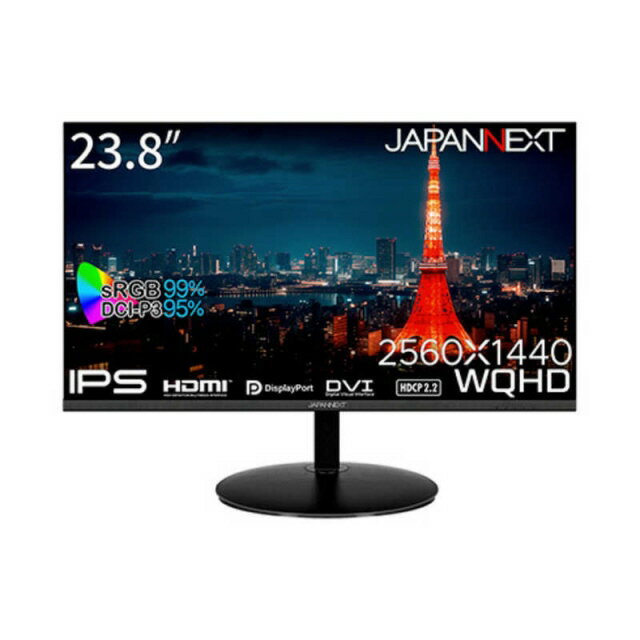 【ポイント10倍】 JAPANNEXT PCモニター・液晶ディスプレイ JN-IPS2380FLWQHD-N [23.8インチ] 【P10倍】
