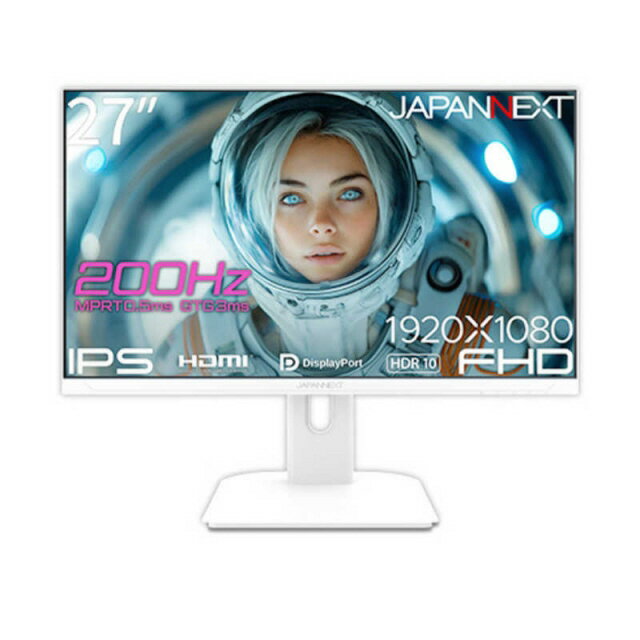 【ポイント10倍】 JAPANNEXT PCモニター・液晶ディスプレイ JN-IPS27G200F-W [27インチ ホワイト] 【P10倍】
