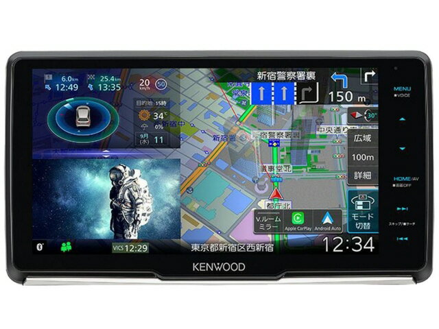 【ポイント10倍】 ケンウッド カーナビ 彩速ナビ MDV-M911HDF [画面サイズ：9V型(インチ) 設置タイプ：一体型(2DIN) TVチューナー：フルセグ(地デジ) 記録メディアタイプ：メモリ Bluetooth：○] 【P10倍】