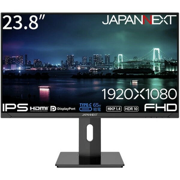 �ڥݥ����10�ܡ� JAPANNEXT PC��˥������վ��ǥ����ץ쥤 JN-IPS238FHD-C65W-HSP [23.8�����] ��P10�ܡ�