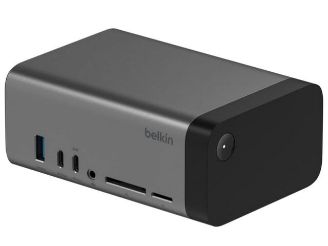 乐天商城 - 【ポイント10倍】 BELKIN USBハブ INC020qcSGY [ポート数：4系統 インターフェイス(パソコン側)：USB Type-C インターフェイス(USB機器側)：USB-Ax1/Cx1/USB3.2 Gen2 TypeCx1/USB3.2 Gen1 TypeCx1/HDMIx2/LANx1/3.5mmオーディオ入出力x1/SD/microSD] 【P10倍】