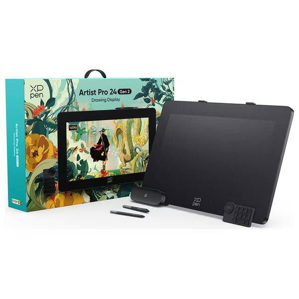 【ポイント10倍】 XP-Pen ペンタブレット Artist Pro 24(Gen2) 165Hz ART240QH_JP [ブラック] [タイプ：液晶タブレット 入力範囲（幅x奥行）：526x296mm 筆圧レベル：16384レベル インターフェース：USB 幅x高さx奥行：638x44x408mm] 【P10倍】