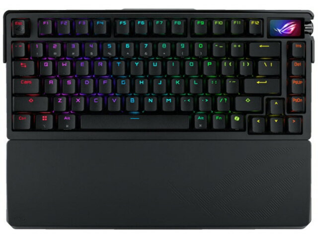 【ポイント10倍】 ASUS キーボード ROG Azoth Extreme Storm軸 [Black] [キーレイアウト：英語/75% キースイッチ：メカニカル インターフェイス：USB/Bluetooth テンキー：なし(テンキーレス)] 【P10倍】
