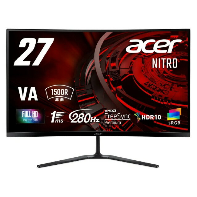 【ポイント10倍】 Acer PCモニター・液晶ディスプレイ NITRO ED0 ED270Zbmiipx [27インチ 黒] 【P10倍】