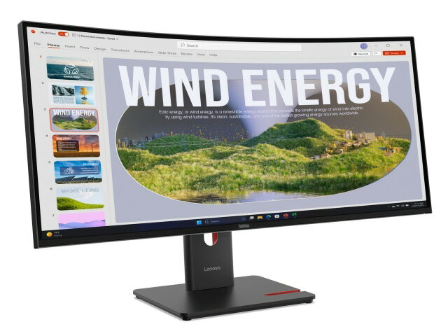 【ポイント10倍】 Lenovo PCモニター・液晶ディスプレイ ThinkVision T34WD-40 64AEGAR1JP [34インチ 黒] 【P10倍】