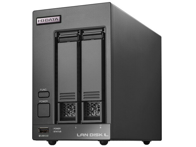 【ポイント10倍】 IODATA NAS(ネットワークHDD) LAN DISK L HDL2-LV08 [ドライブベイ数：HDDx2 容量：HDD：8TB LAN速度：2.5GbE] 【P10倍】