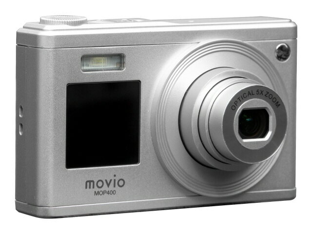 【ポイント10倍】 ナガオカ デジタルカメラ movio MOP400 [シルバー] [画素数：1200万画素(有効画素) ..